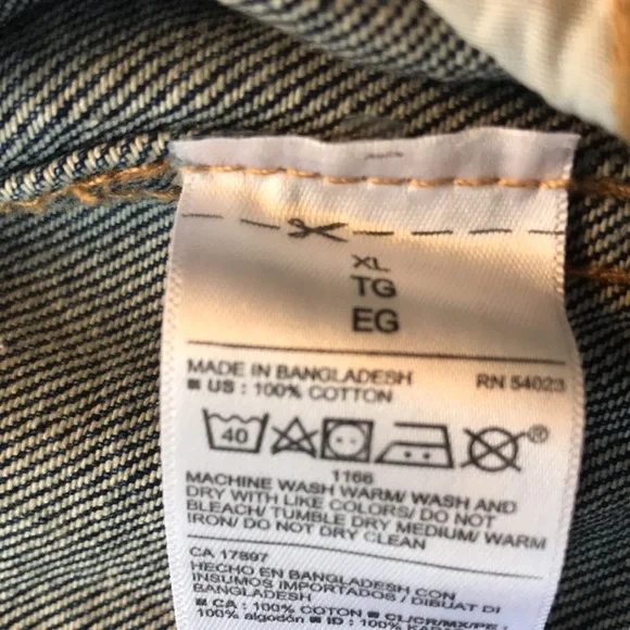OLD NAVY Jean Jacket 100% Cotton #C088 - Picture 10 of 16